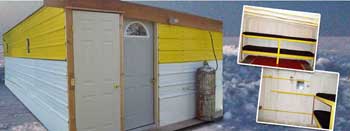 Rent a ice fishing sleeper ice fishing shack or ice fishing shanty